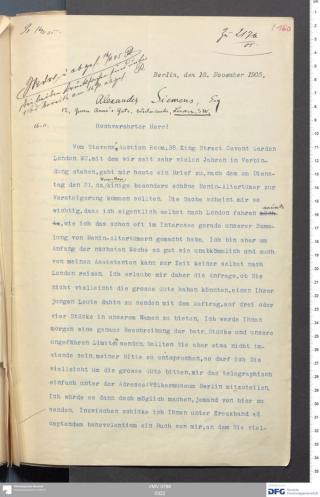 An archival document representing a Correspondence of 4 page(s)