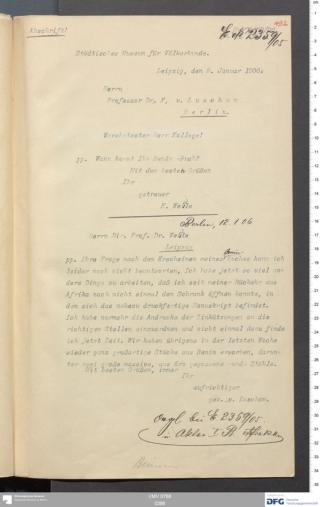 An archival document representing a Correspondence of 1 page(s)