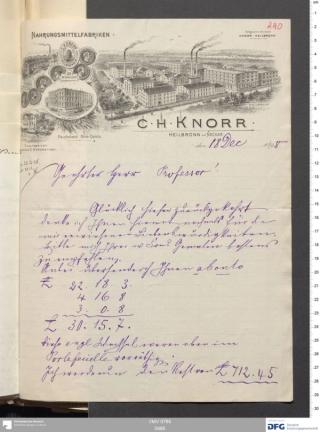 An archival document representing a Correspondence of 2 page(s)
