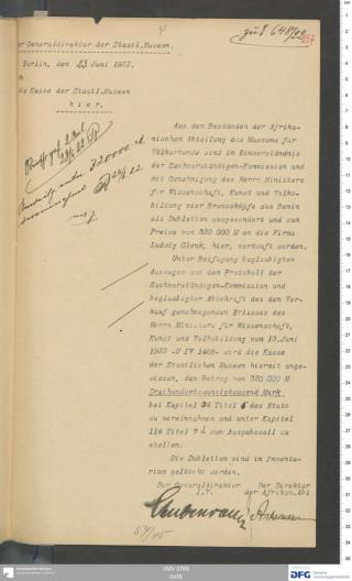 An archival document representing a Correspondence of 2 page(s)