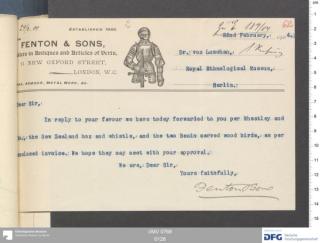 An archival document representing a Correspondence of 2 page(s)