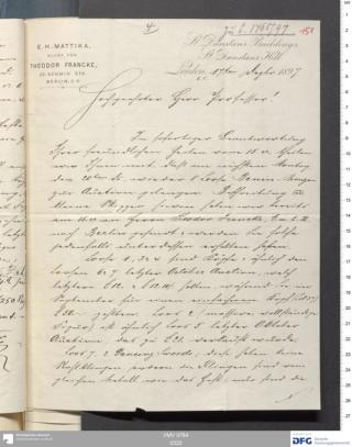 An archival document representing a Correspondence of 2 page(s)
