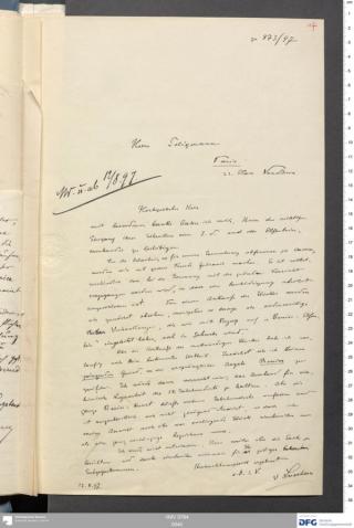 An archival document representing a Correspondence of 2 page(s)