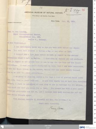 An archival document representing a Correspondence of 2 page(s)