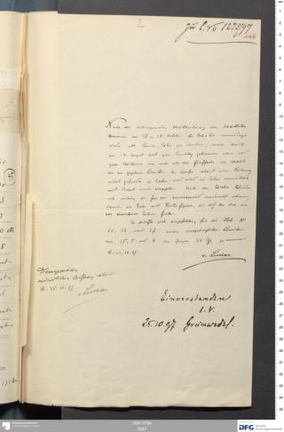 An archival document representing a Correspondence of 2 page(s)