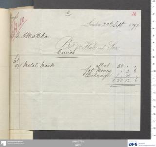 An archival document representing a Invoices of 2 page(s)
