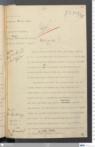An archival document representing a Correspondence of 2 page(s)