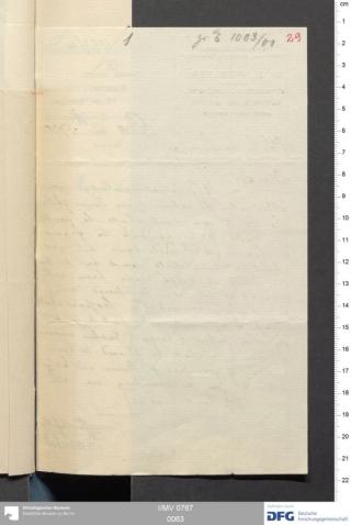 An archival document representing a Correspondence of 2 page(s)