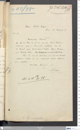 An archival document representing a Correspondence of 2 page(s)