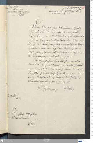 An archival document representing a Correspondence of 2 page(s)