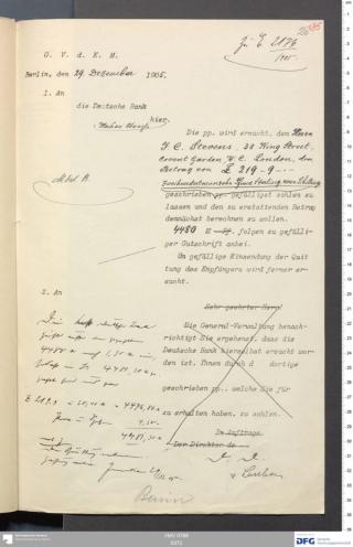 An archival document representing a Correspondence of 2 page(s)