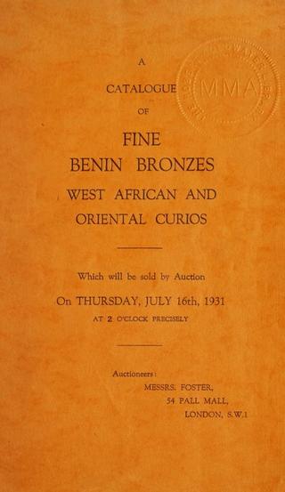 An archival document representing a Auction Catalog of 24 page(s)