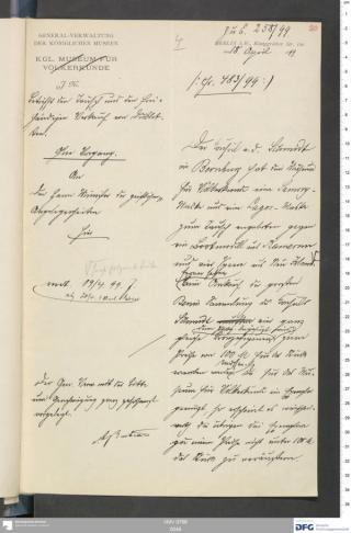 An archival document representing a Correspondence of 4 page(s)
