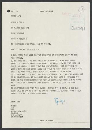 An archival document representing a Files  of 1 page(s)
