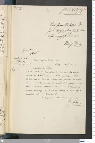 An archival document representing a Correspondence of 2 page(s)