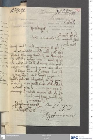 An archival document representing a Correspondence of 2 page(s)