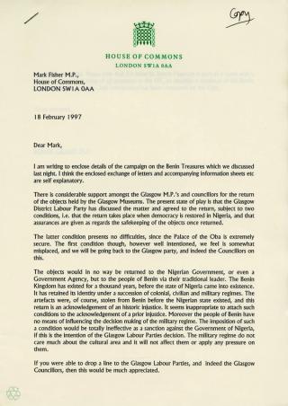 An archival document representing a Correspondence of 2 page(s)