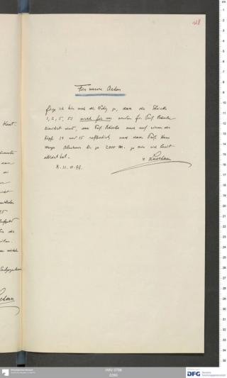 An archival document representing a Correspondence of 2 page(s)