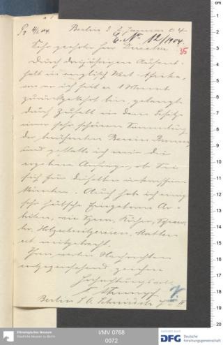 An archival document representing a Correspondence of 2 page(s)