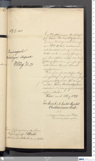 An archival document representing a Correspondence of 2 page(s)