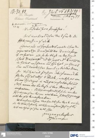 An archival document representing a Correspondence of 2 page(s)