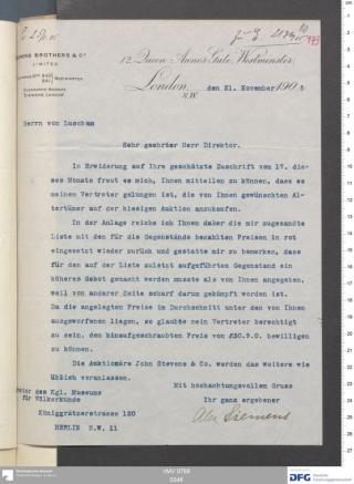 An archival document representing a Correspondence of 4 page(s)