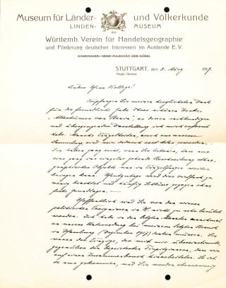 An archival document representing a Correspondence of 2 page(s)