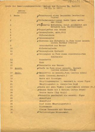 An archival document representing a Inventories of 4 page(s)