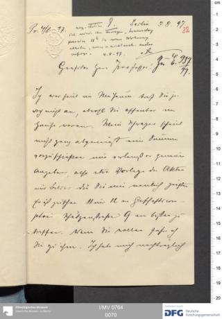 An archival document representing a Correspondence of 2 page(s)