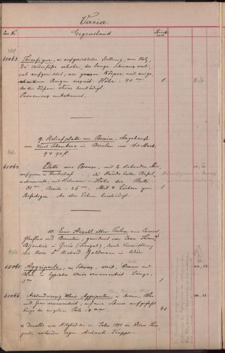 An archival document representing a Inventories of 1 page(s)