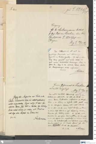 An archival document representing a Correspondence of 2 page(s)