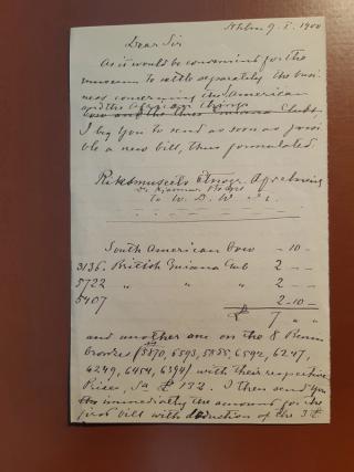 An archival document representing a Correspondence of 2 page(s)