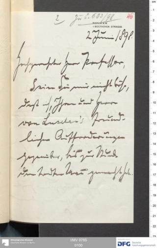 An archival document representing a Correspondence of 2 page(s)