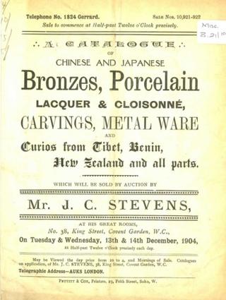 An archival document representing a Auction Catalog of 9 page(s)