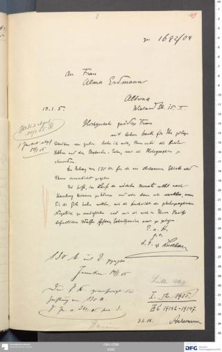 An archival document representing a Correspondence of 2 page(s)