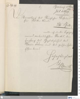An archival document representing a Correspondence of 2 page(s)