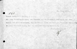 An archival document representing a Correspondence of 1 page(s)