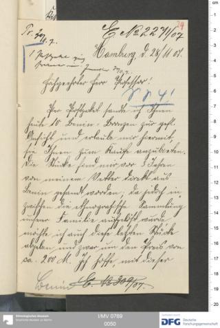 An archival document representing a Correspondence of 3 page(s)