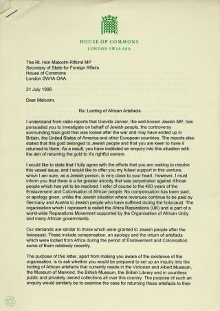 An archival document representing a Correspondence of 1 page(s)