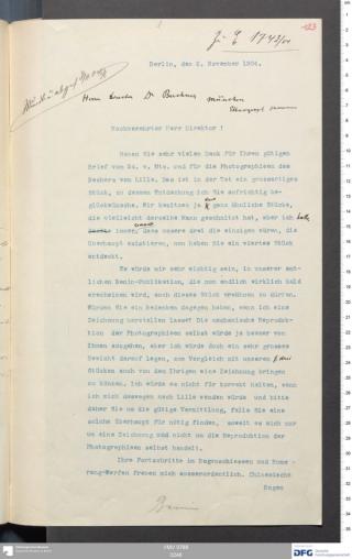 An archival document representing a Correspondence of 3 page(s)