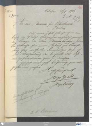 An archival document representing a Correspondence of 4 page(s)