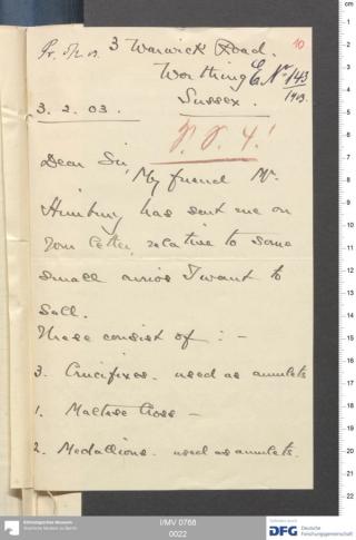 An archival document representing a Correspondence of 4 page(s)