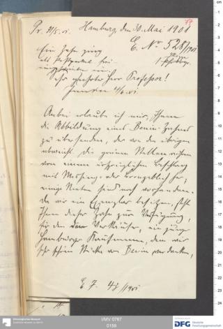 An archival document representing a Correspondence of 2 page(s)