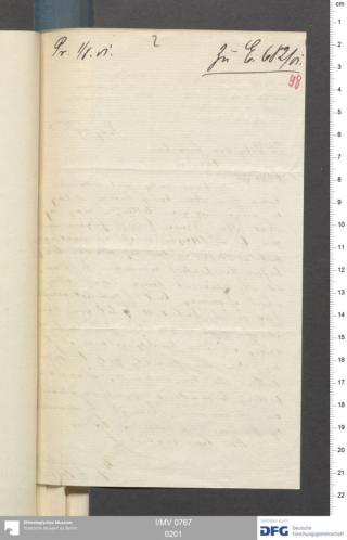 An archival document representing a Correspondence of 2 page(s)