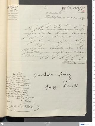 An archival document representing a Correspondence of 2 page(s)