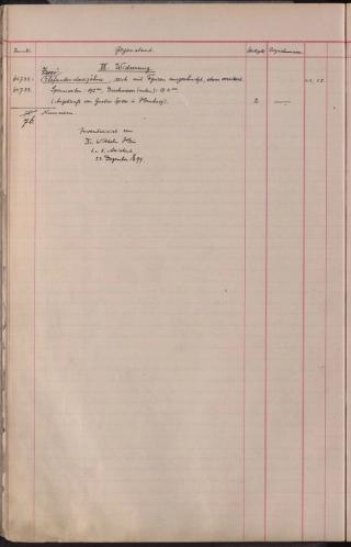An archival document representing a Inventories of 1 page(s)