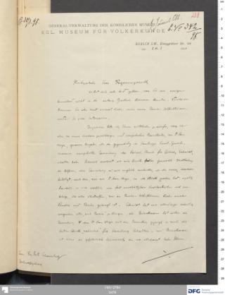 An archival document representing a Correspondence of 2 page(s)