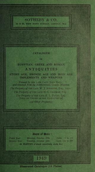 An archival document representing a Auction Catalog of 64 page(s)