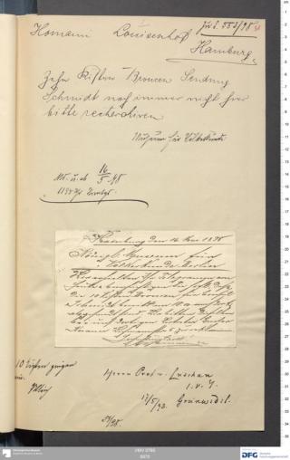 An archival document representing a Correspondence of 1 page(s)
