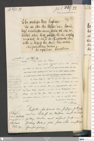 An archival document representing a Correspondence of 1 page(s)